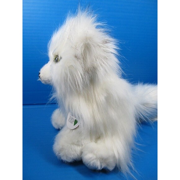 Portland Plush Aurora the Arctic Fox White Fluffy Plush 12" Realistic w/Tag - Picture 3 of 10